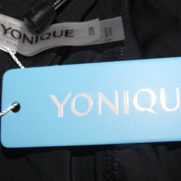 YONIQUE Blouson Tankini Black Floral Swim Top Plus Size 22W - Picture 5 of 5